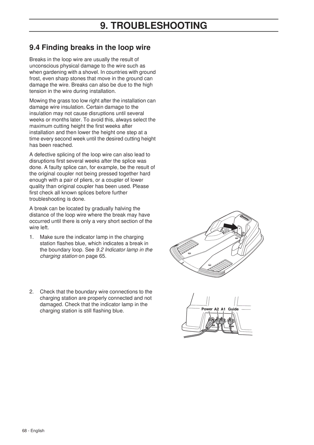 Gardena R40Li, R70Li installation manual Finding breaks in the loop wire 