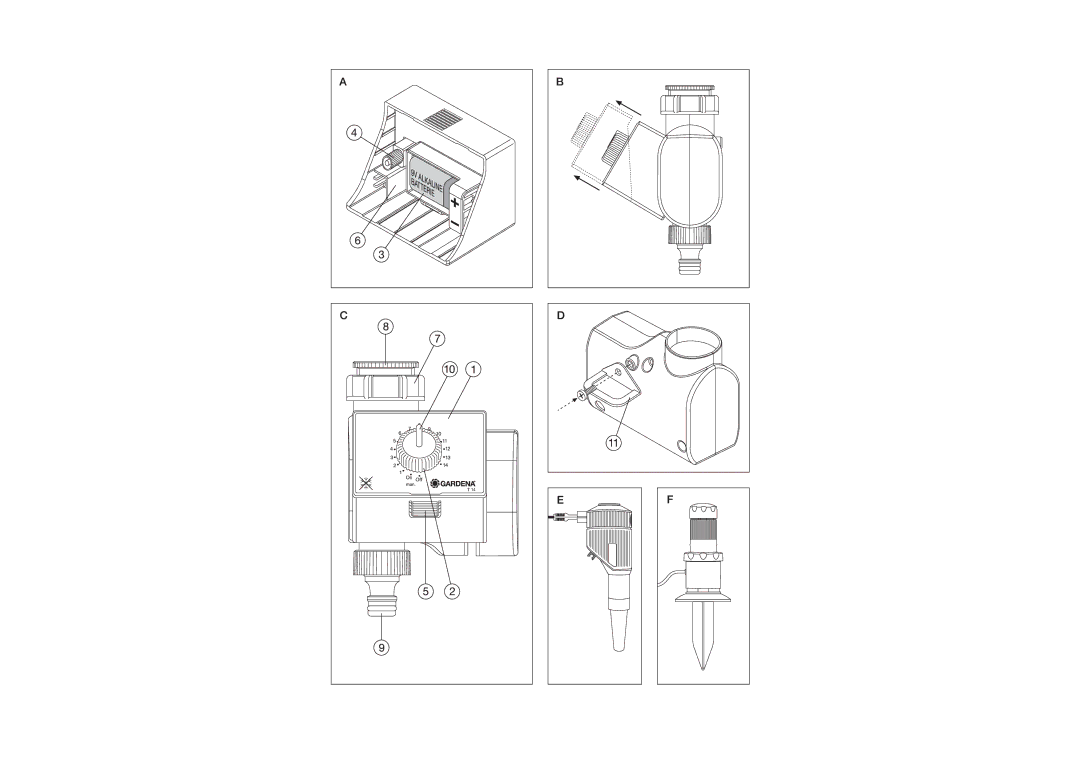 Gardena T14 operating instructions 