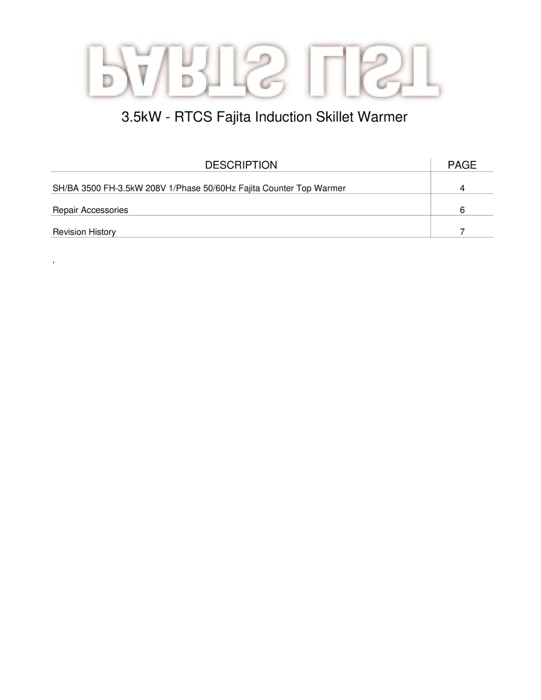 Garland 3.5 KW manual 5kW Rtcs Fajita Induction Skillet Warmer 