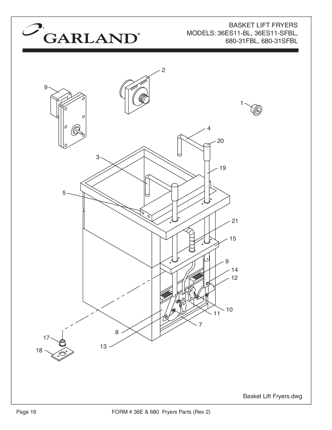 Garland 680-31FBL, 680-31SFBL, 36E manual 11 10 Basket Lift Fryers.dwg 