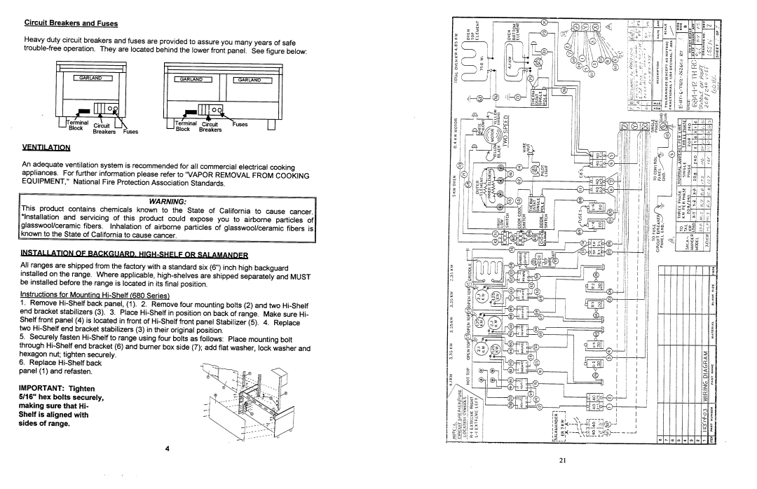 Garland 680RC manual 