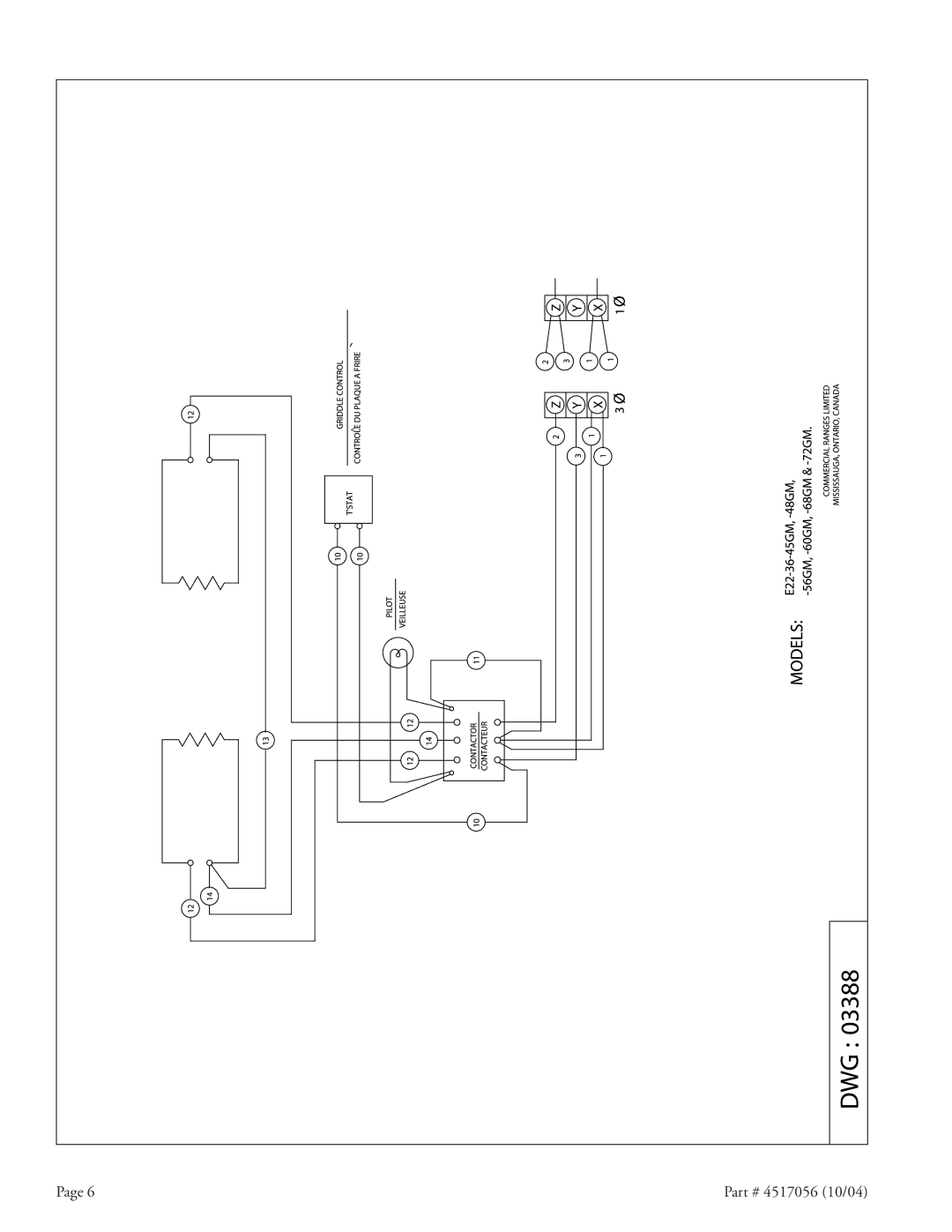 Garland E22-36 installation instructions 4517056 10/04 