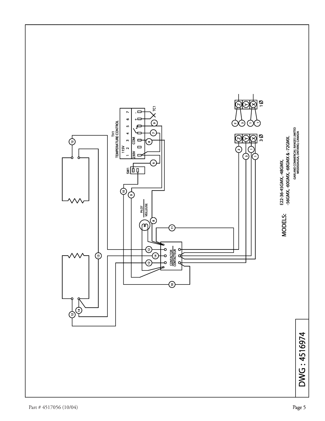 Garland E22-36 installation instructions 4517056 10/04, Page 