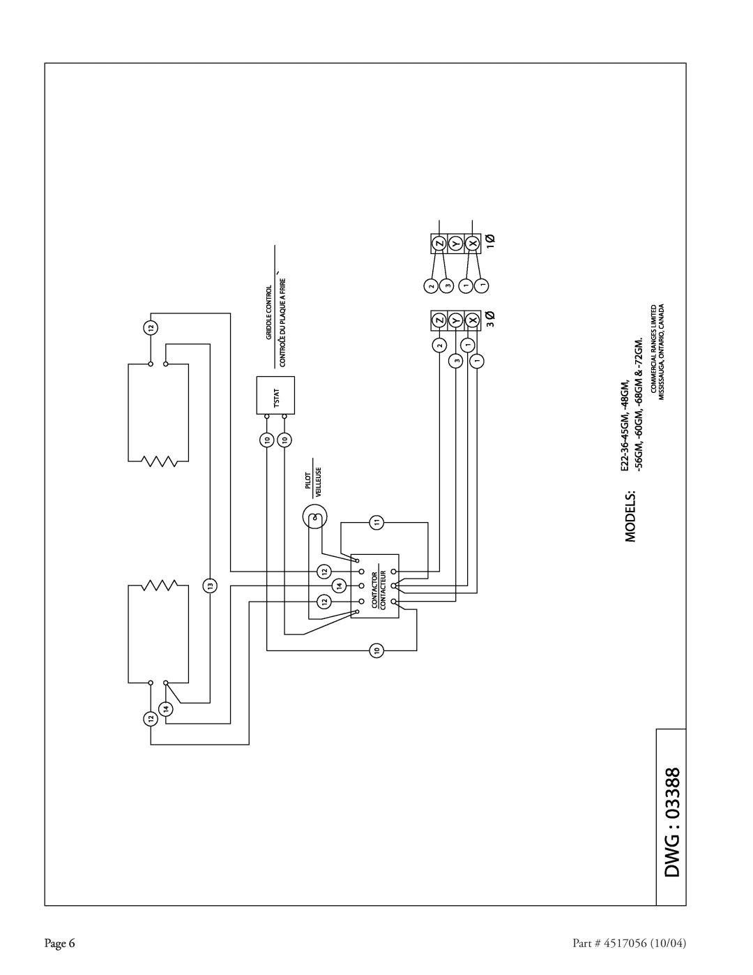 Garland E22-36 installation instructions Page, 4517056 10/04 