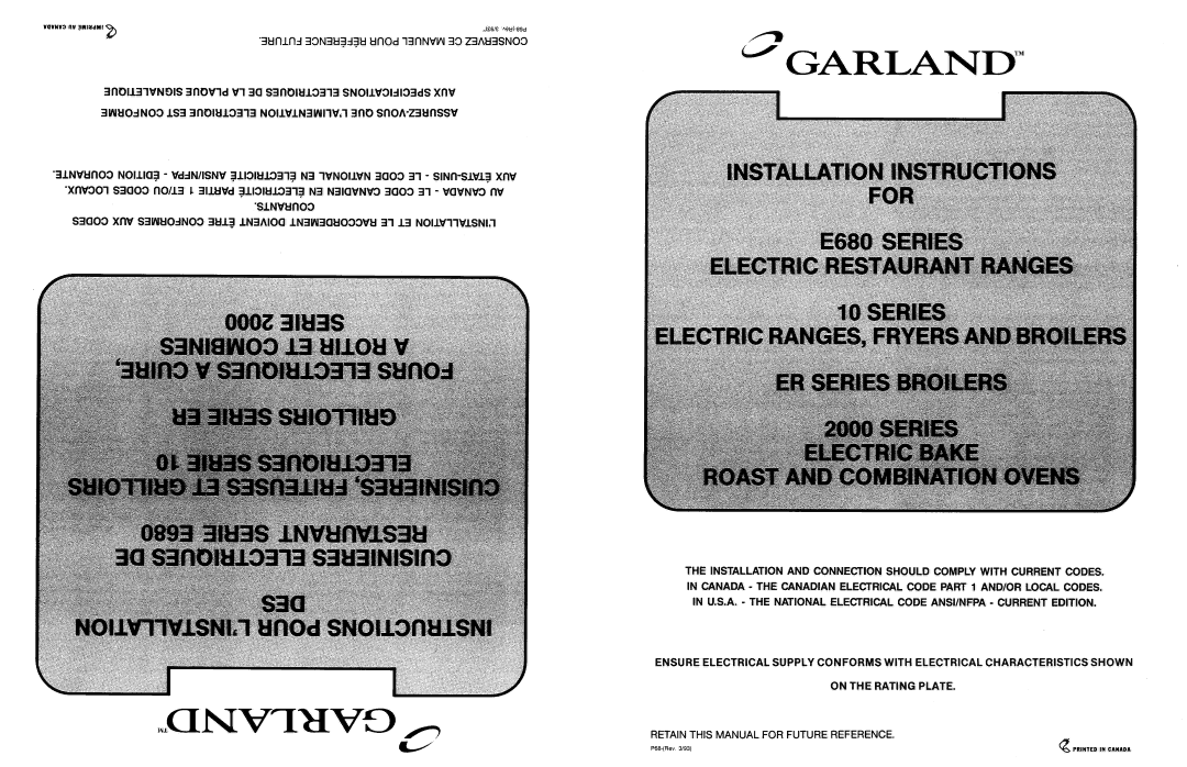 Garland E680 manual 