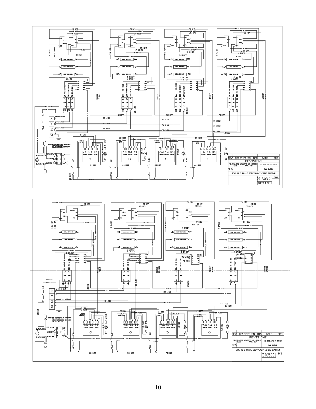 Garland ECG technical specifications 