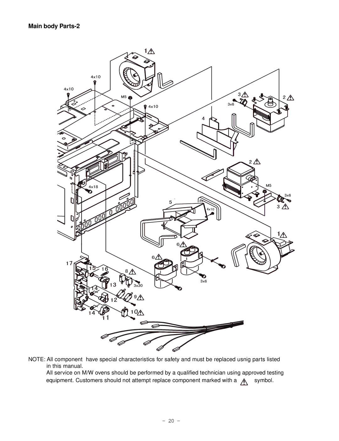 Garland EM-C180 service manual Main body Parts-2 