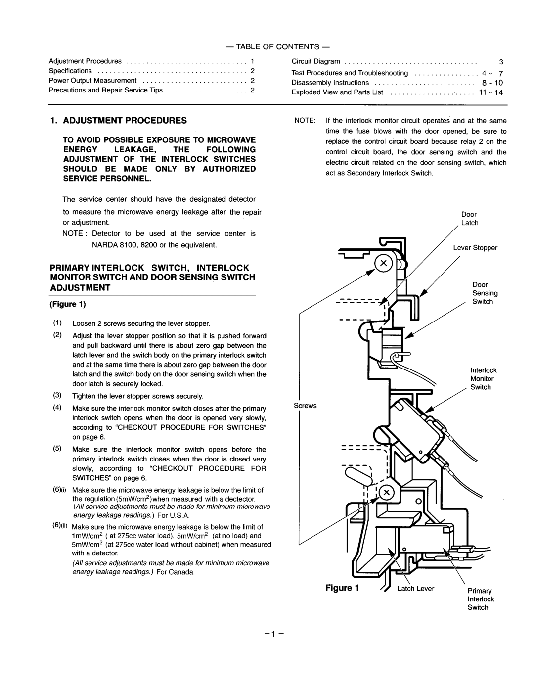Garland EM-S85 service manual 