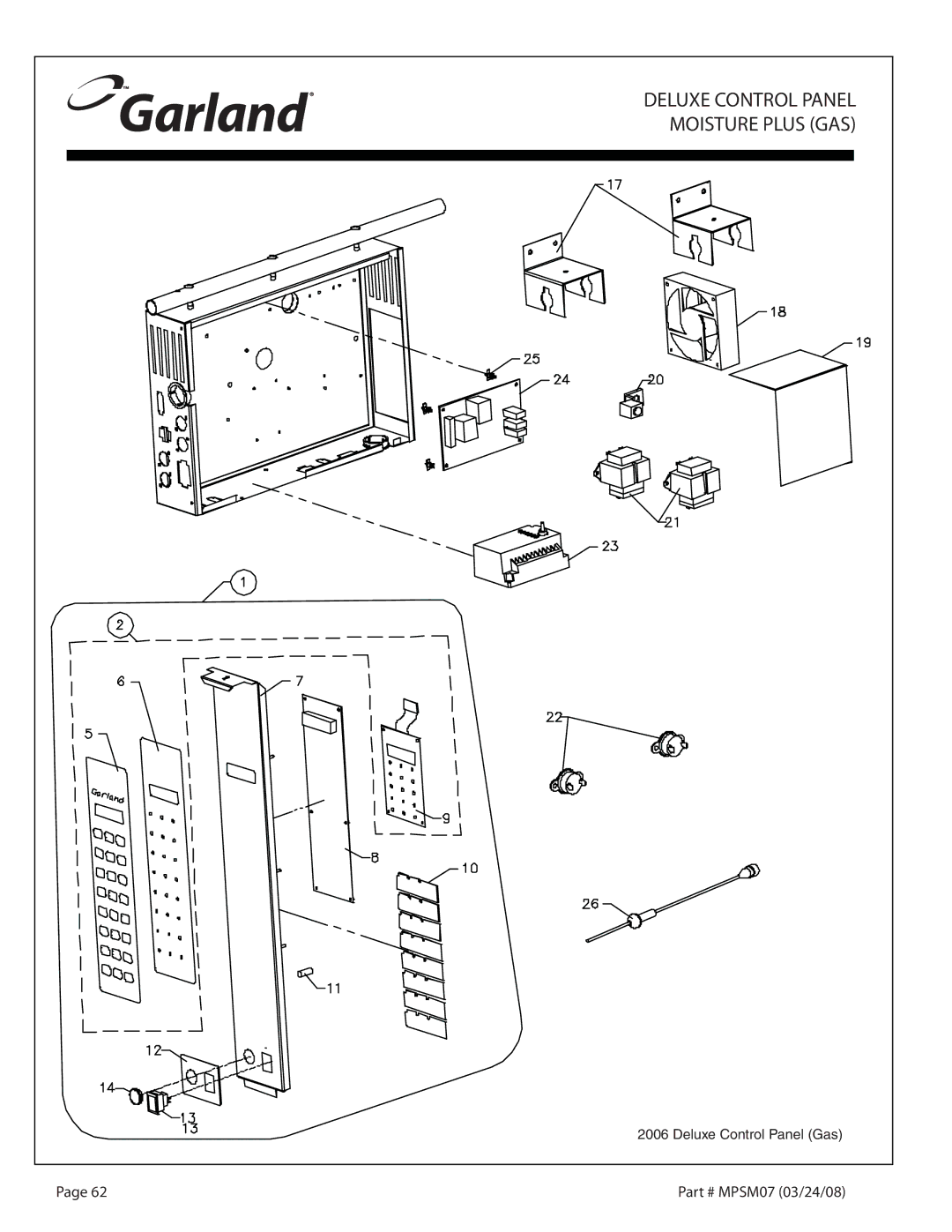 Garland MP-GD-10-S, MP-GS service manual Moisture Plus GAS 