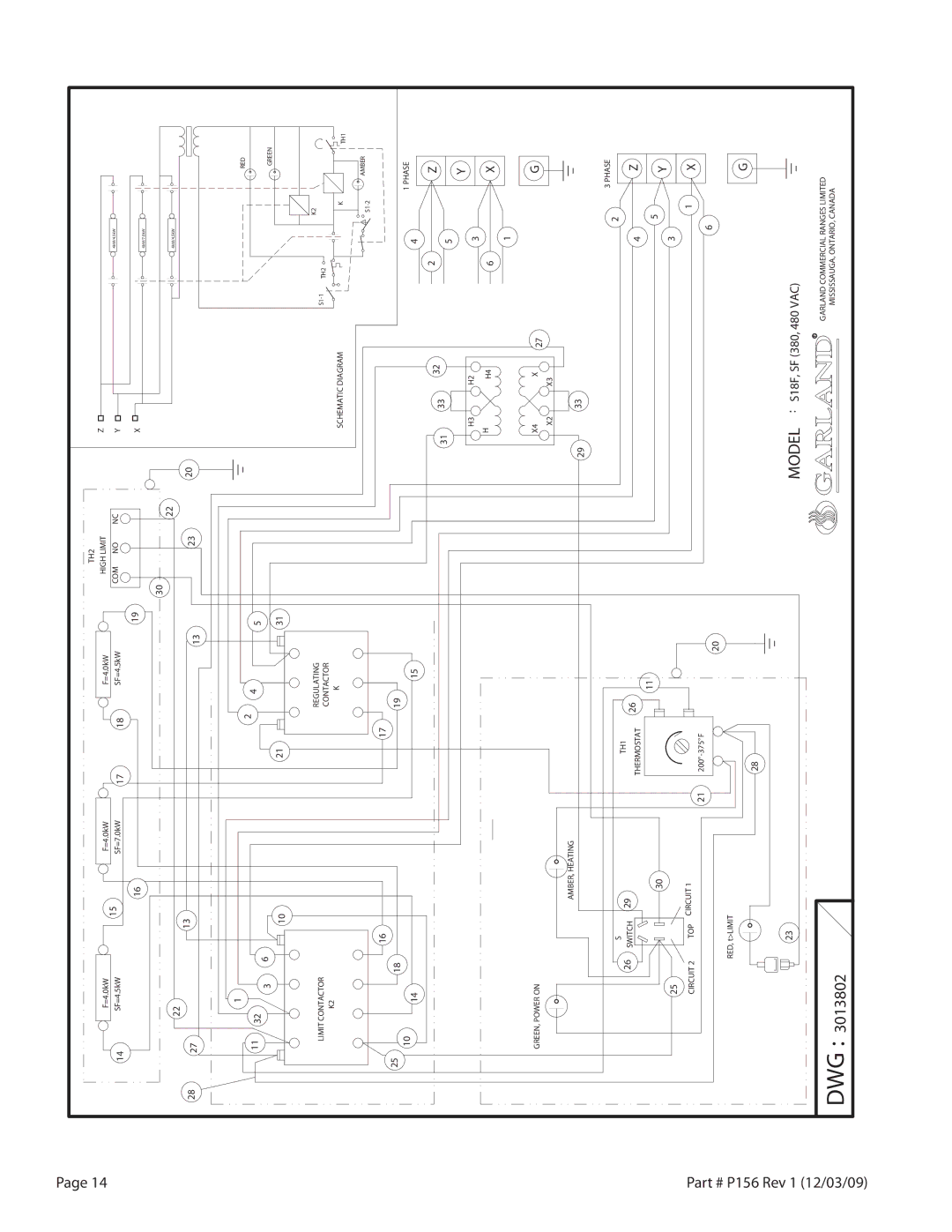 Garland S18-FS installation instructions 3013802 