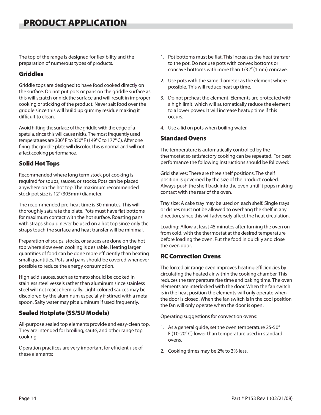 Garland SS680, SU680 operation manual Product Application 