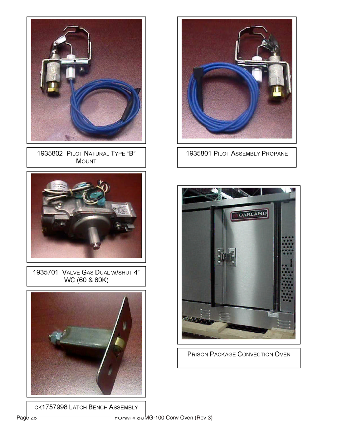 Garland SUMG-100 (GAS) manual WC 60 & 80K 