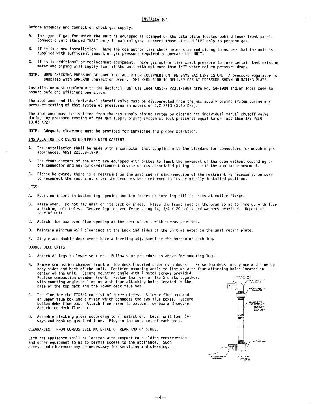 Garland TTG3/4V, TTG3/4EC-CH, TTG3/4-X, TTG3/4-CH manual 