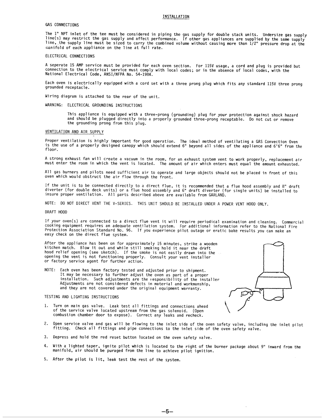 Garland TTG3/4V, TTG3/4EC-CH, TTG3/4-X, TTG3/4-CH manual 