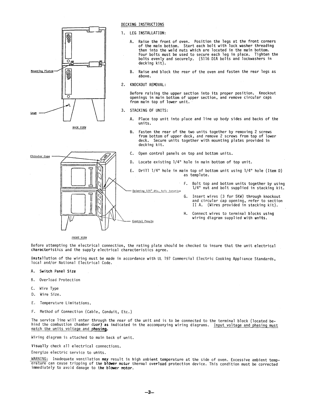 Garland UCO-E-25, UCO-E-05 manual 