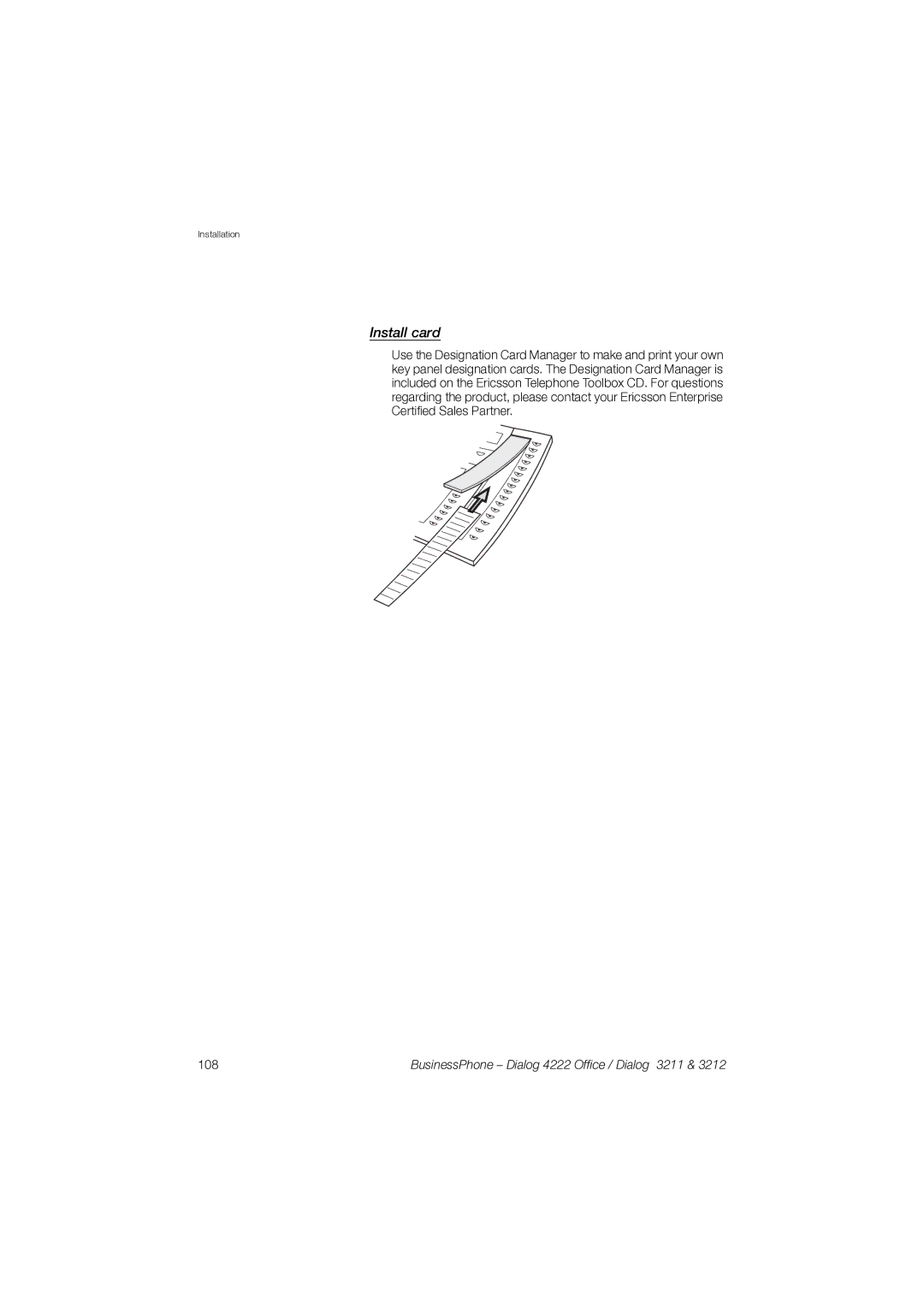 Garmin 3211 manual Install card 