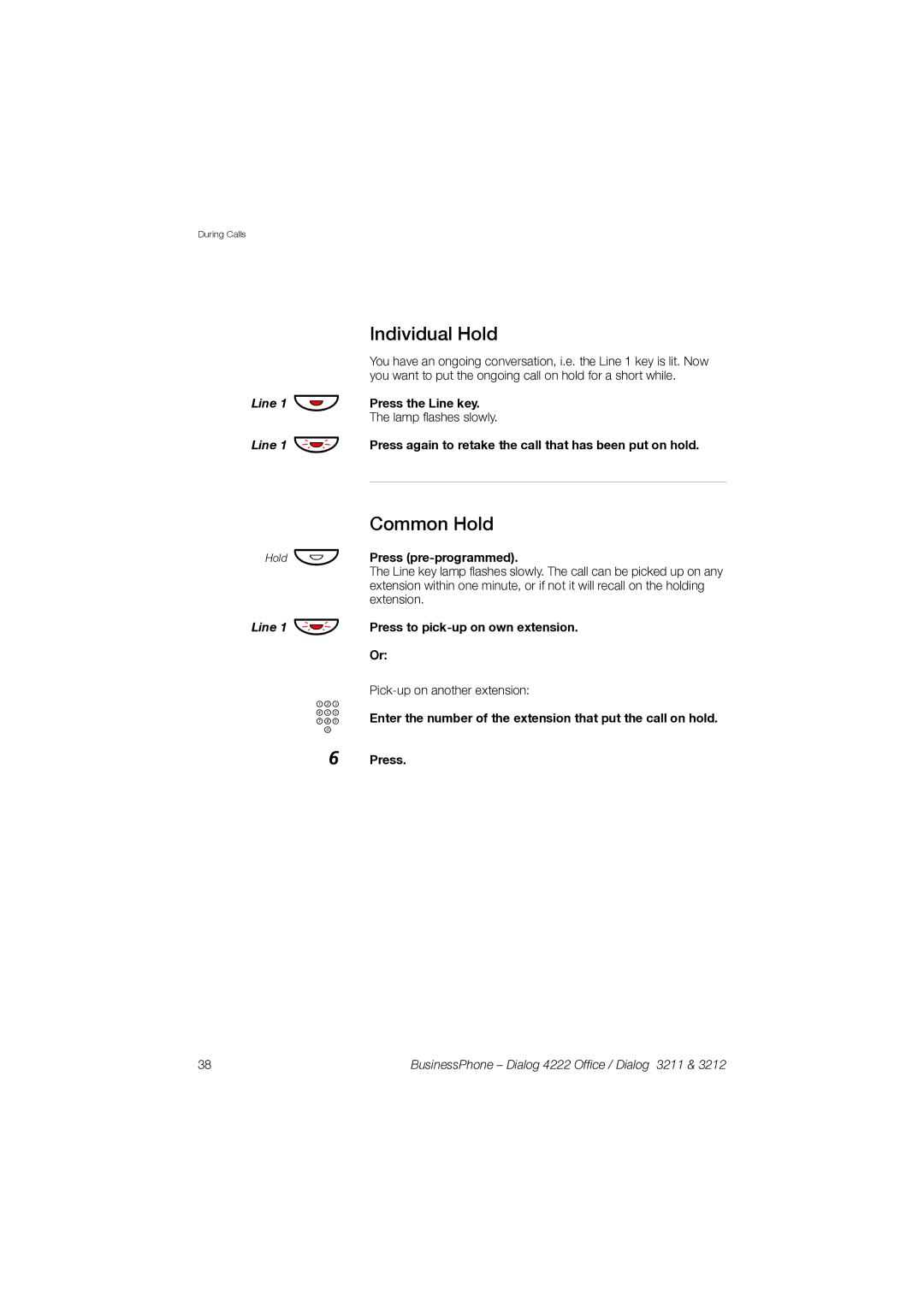 Garmin 3211 manual Individual Hold, Common Hold 