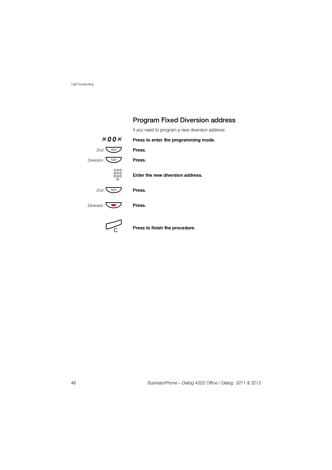 Garmin 3211 manual Program Fixed Diversion address 