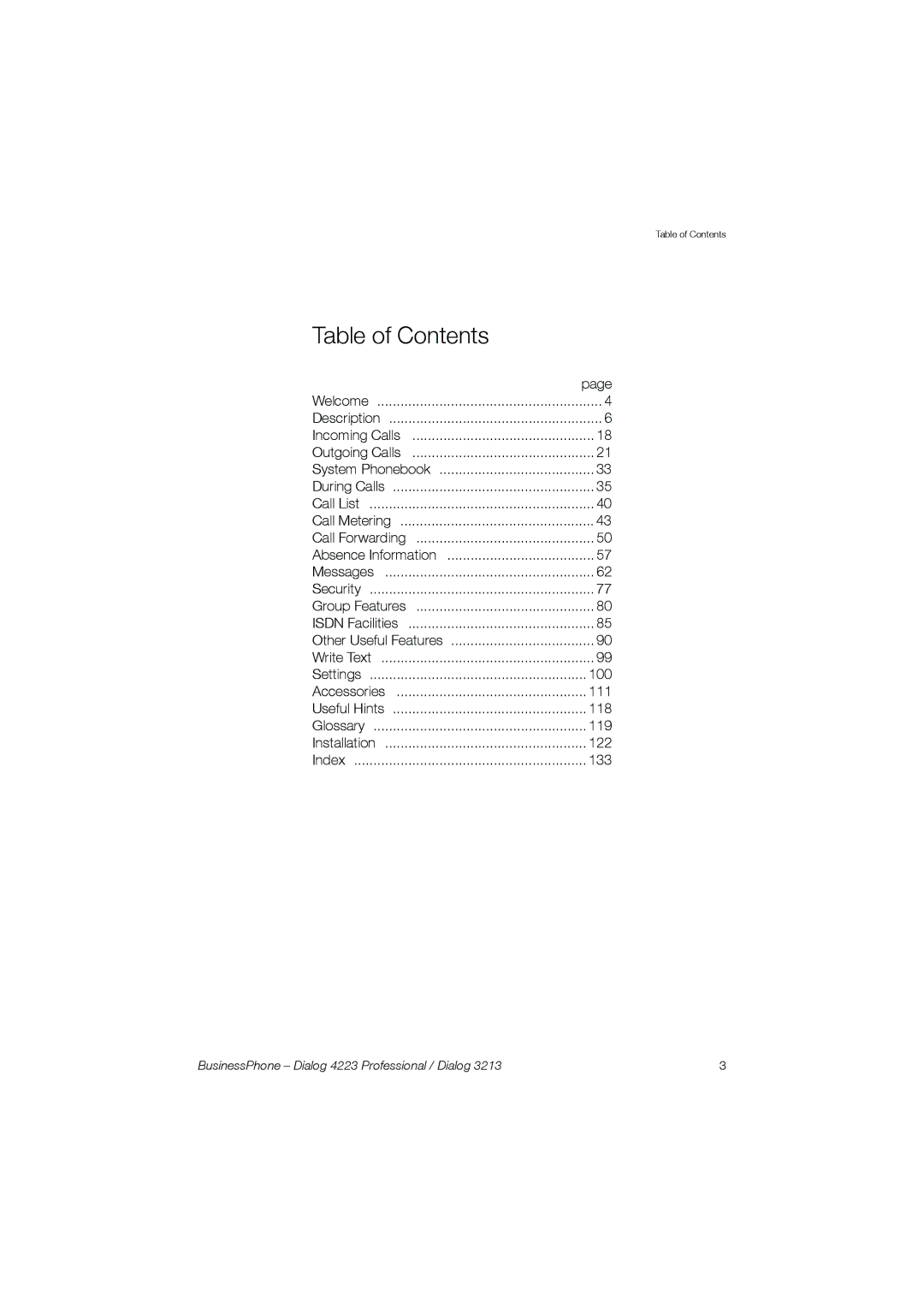 Garmin 4223 manual Table of Contents 