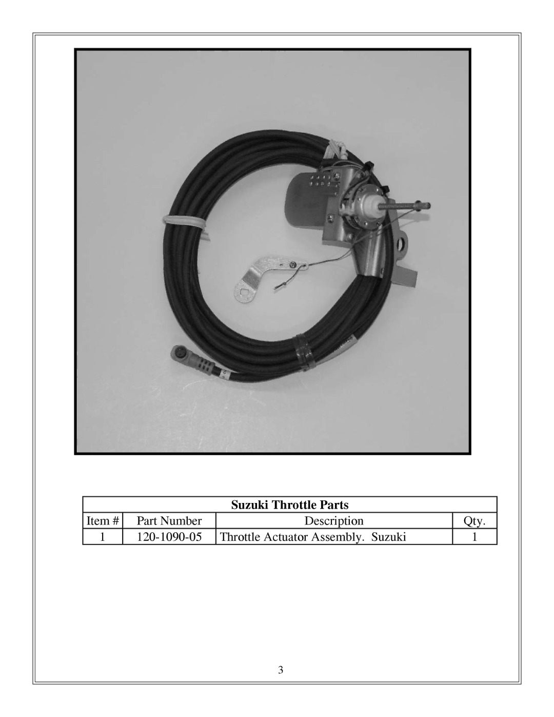 Garmin 906-1090-05 installation instructions Suzuki Throttle Parts, 120-1090-05 