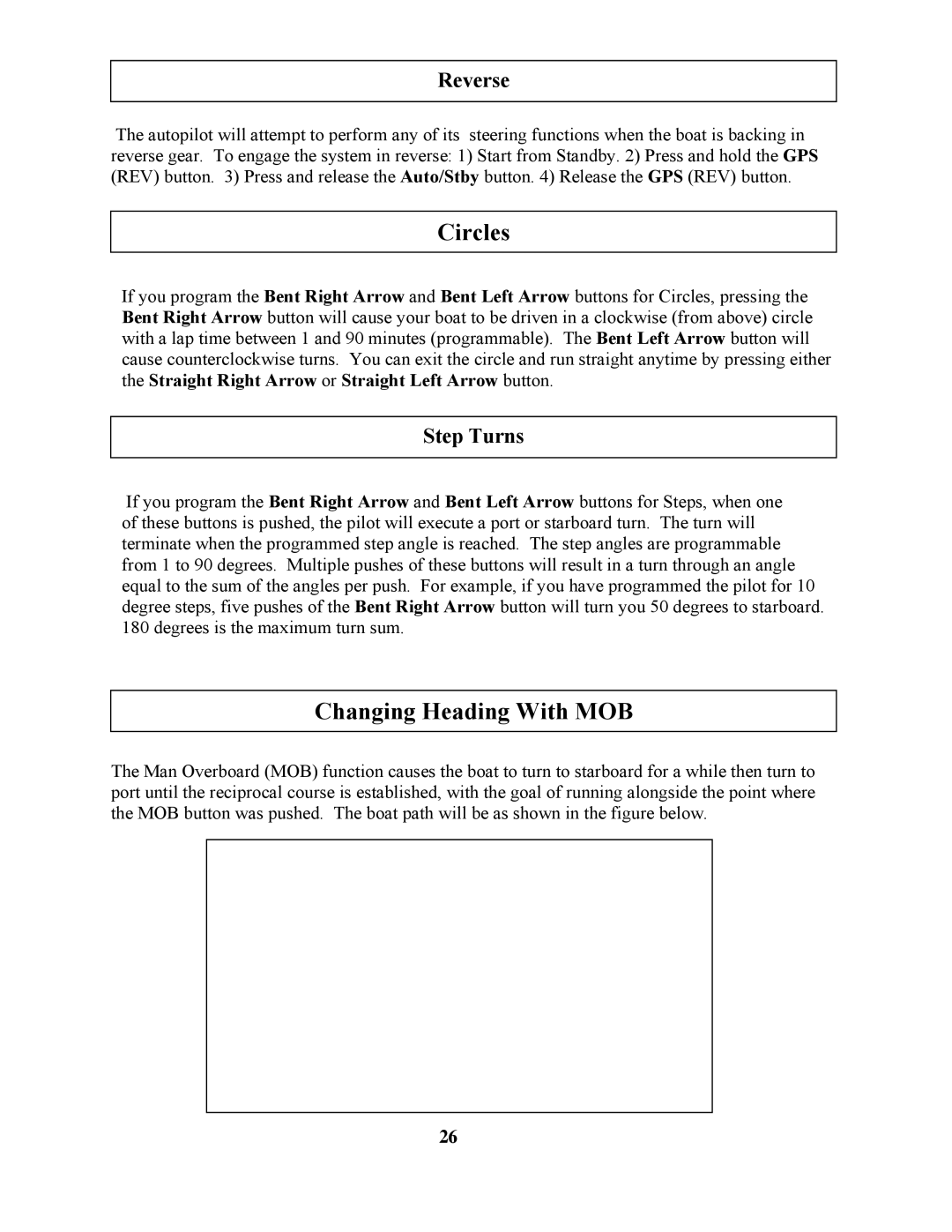 Garmin 906-2000-00 owner manual Circles, Changing Heading With MOB 