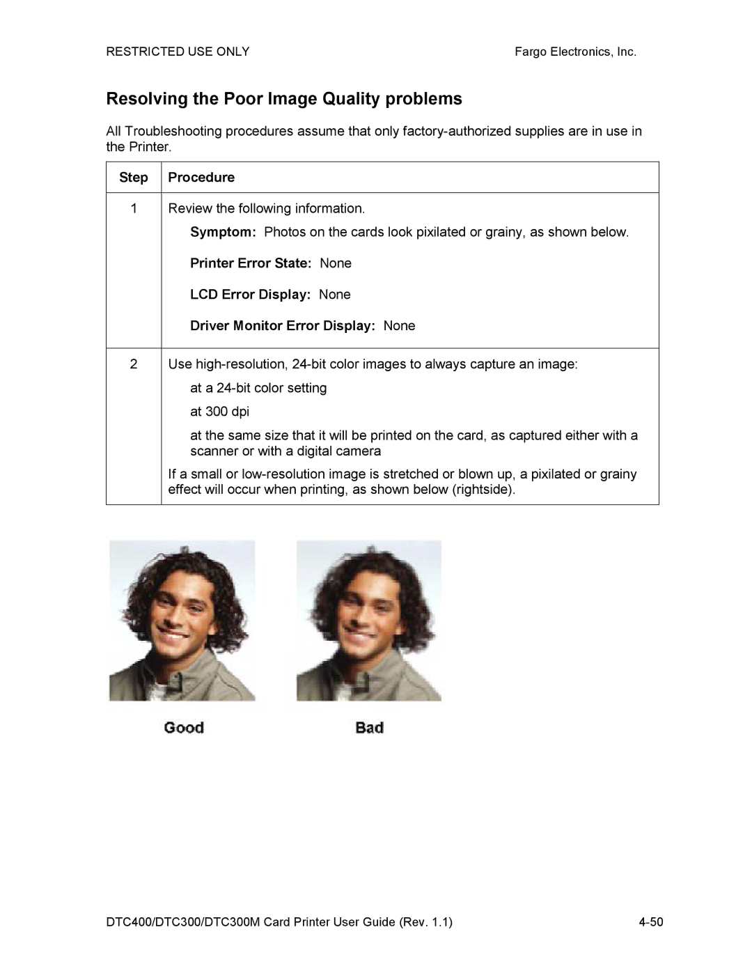 Garmin DTC300 manual Resolving the Poor Image Quality problems 