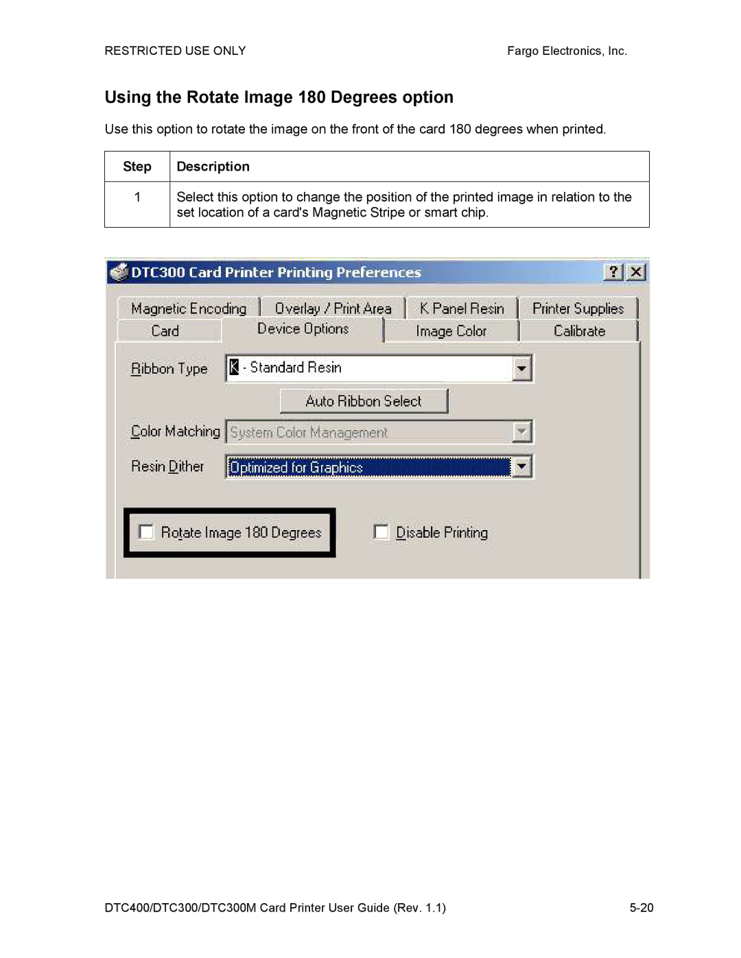 Garmin DTC300 manual Using the Rotate Image 180 Degrees option 