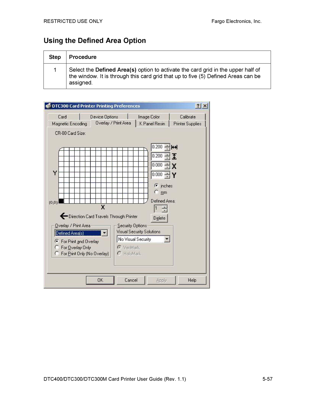 Garmin DTC300 manual Using the Defined Area Option 