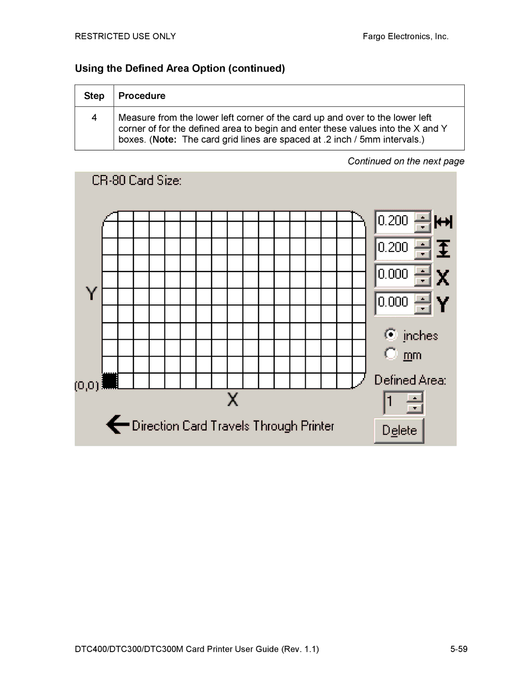 Garmin DTC300 manual Using the Defined Area Option 