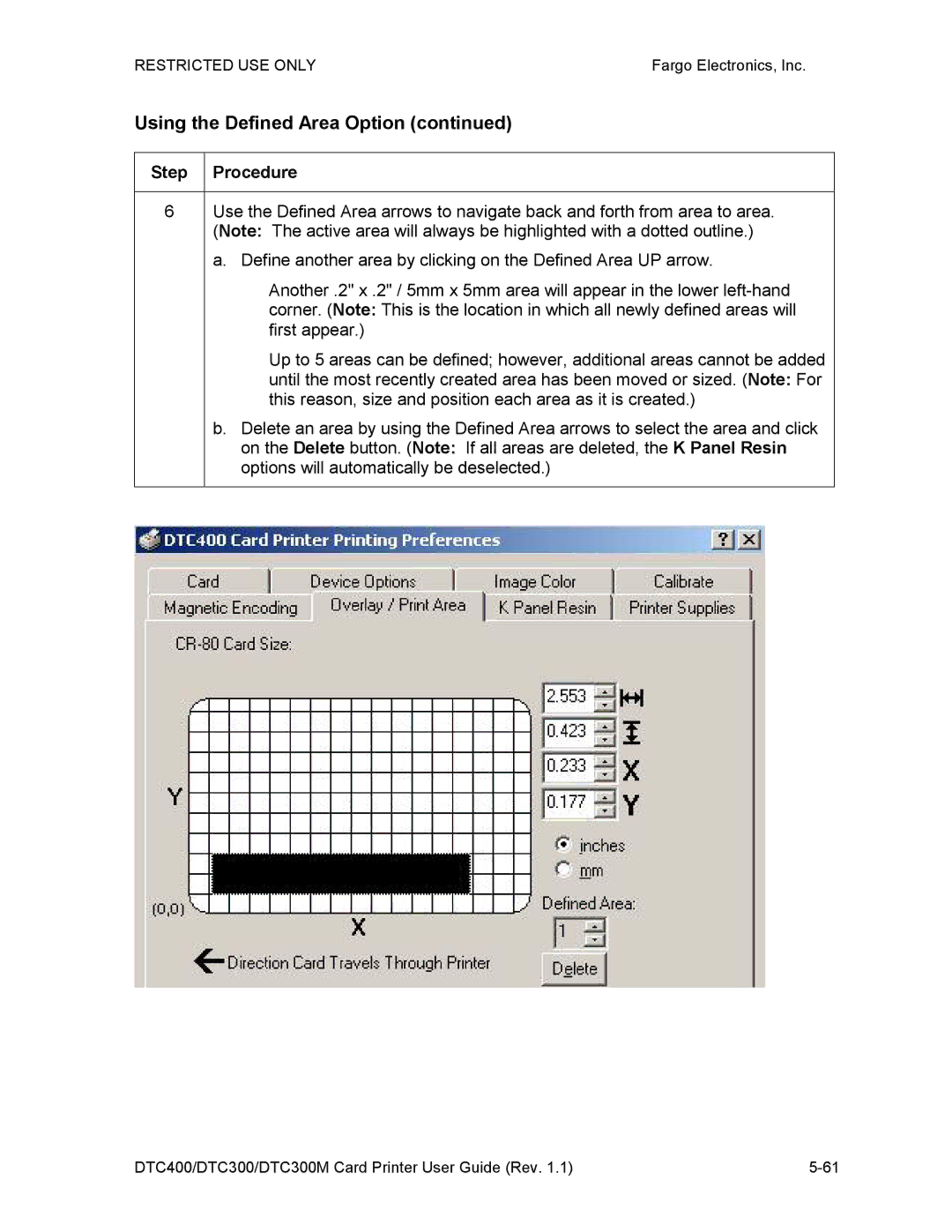 Garmin DTC300 manual Using the Defined Area Option 