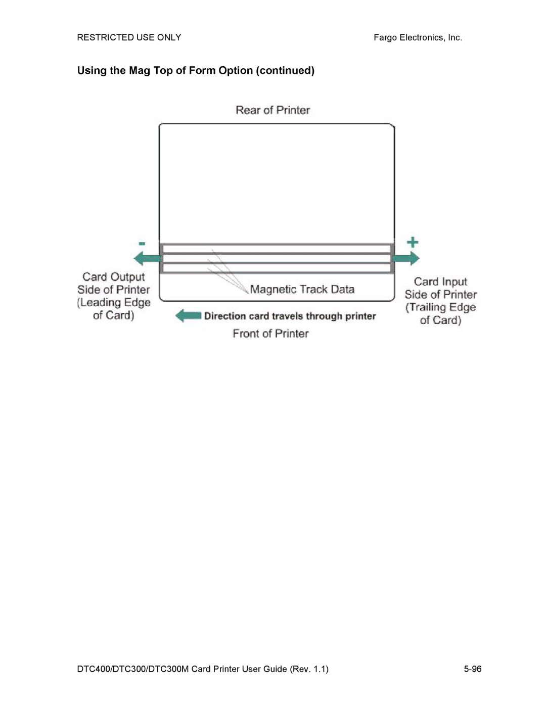 Garmin DTC300 manual Using the Mag Top of Form Option 