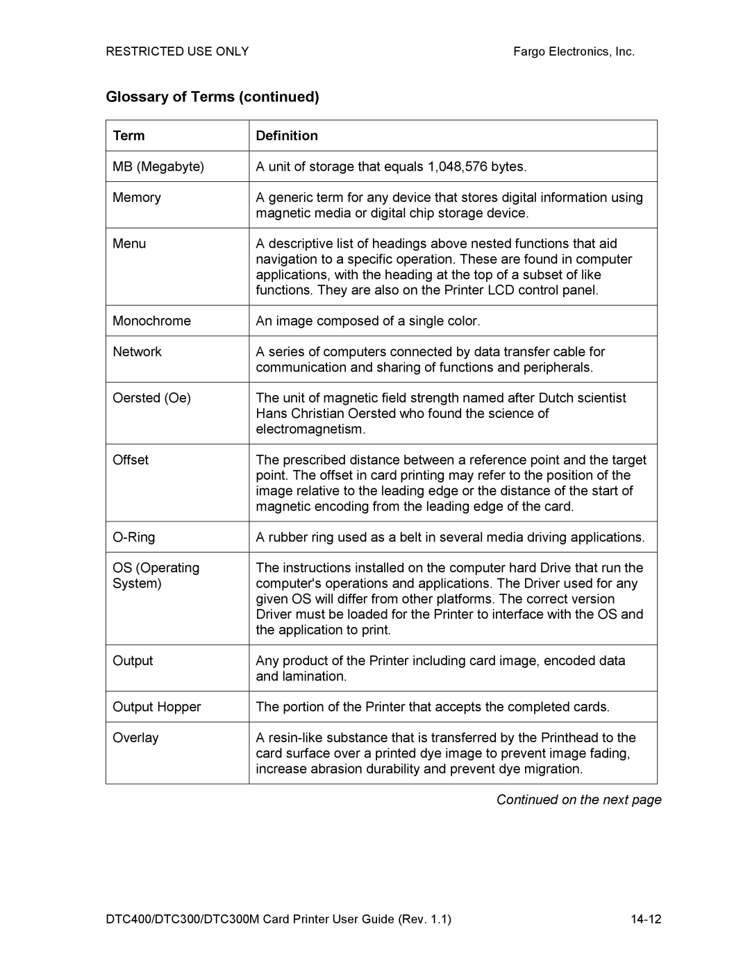 Garmin manual DTC400/DTC300/DTC300M Card Printer User Guide Rev 14-12 