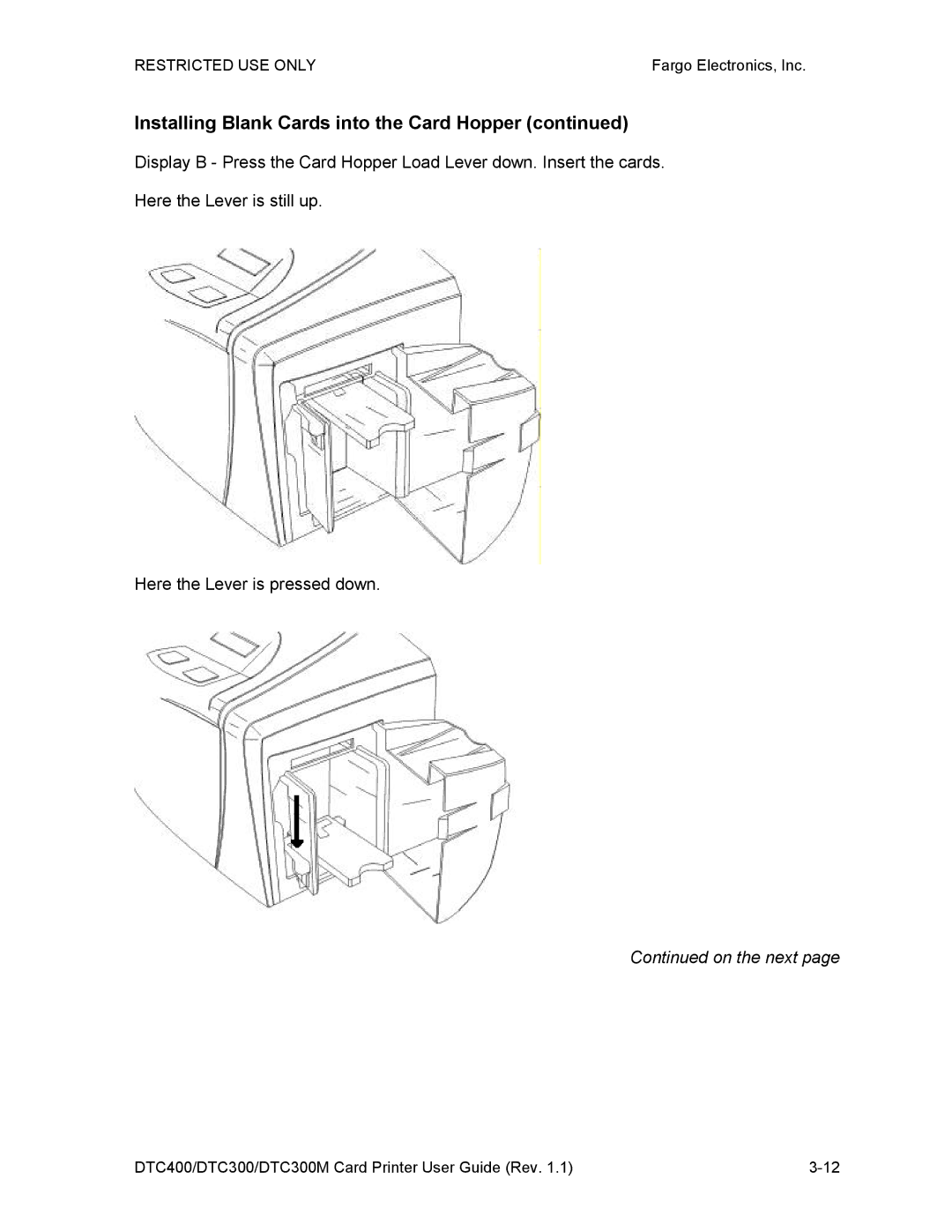 Garmin DTC300 manual Installing Blank Cards into the Card Hopper 