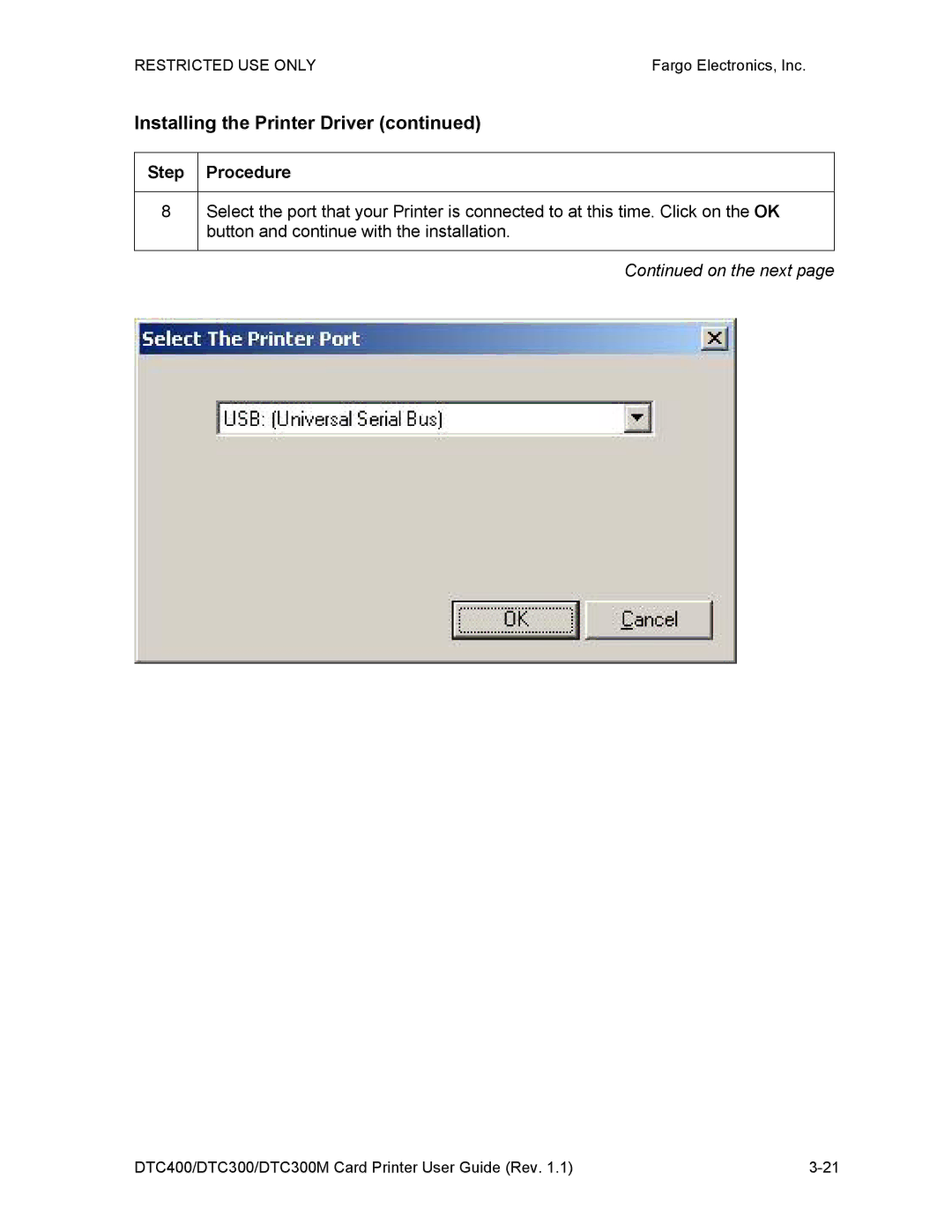 Garmin DTC300 manual Installing the Printer Driver 