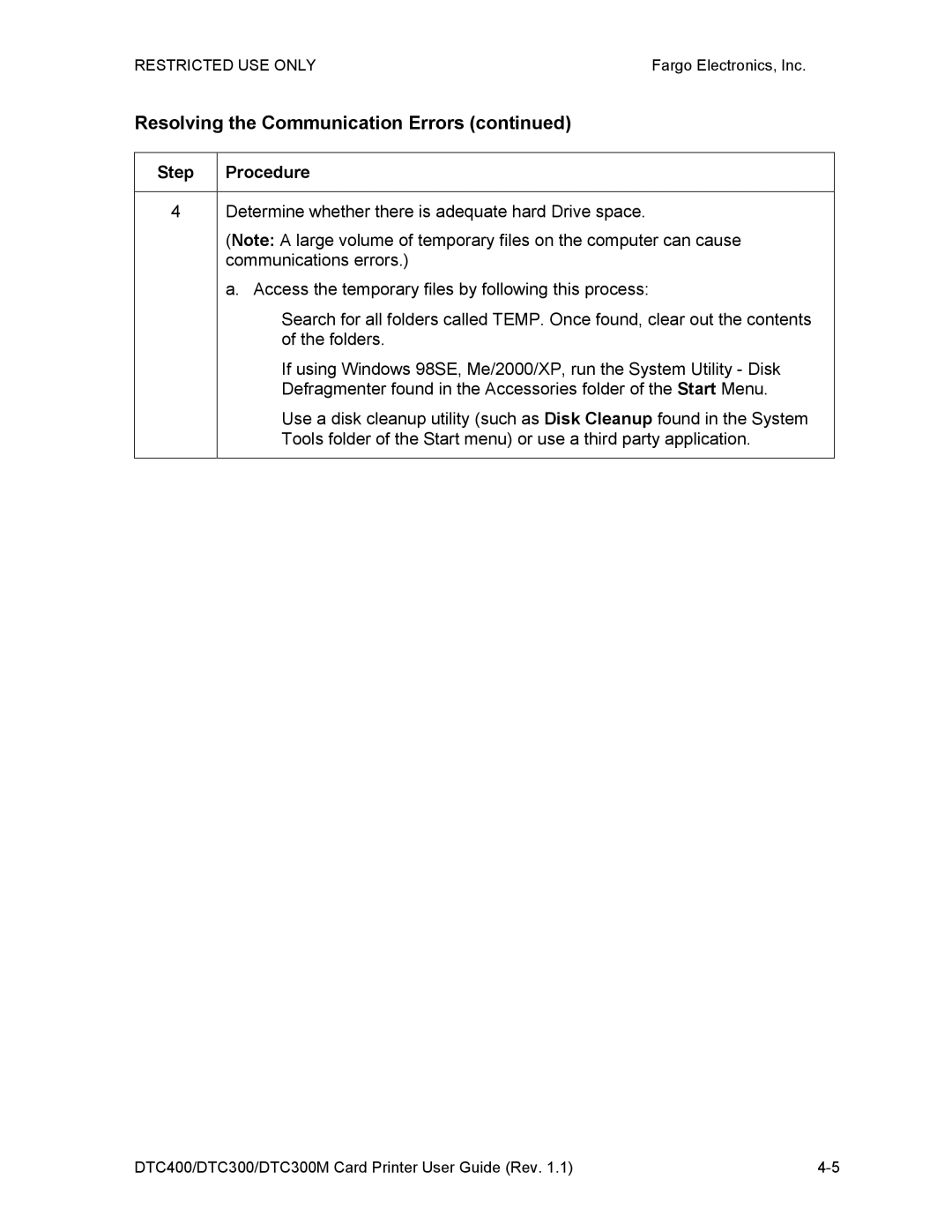 Garmin DTC300 manual Resolving the Communication Errors 