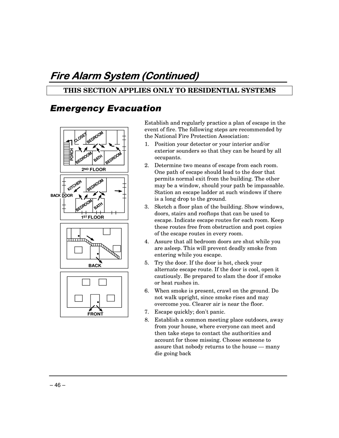 Garmin FA168CPS manual Emergency Evacuation 