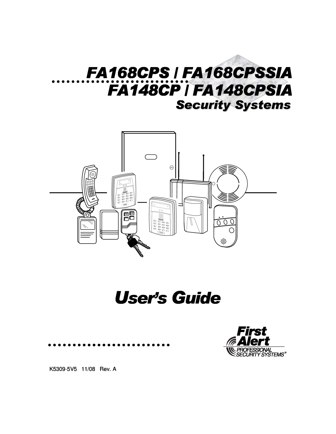 Garmin manual 1OFFMAX, Away, 5TEST, 8CODE, 9CHIME, FA168CPS / FA168CPSSIA FA148CP / FA148CPSIA, Security Systems, 3STAY 