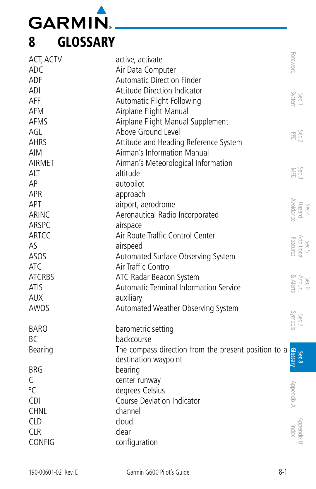 Garmin G600 Active, activate, Air Data Computer, Automatic Direction Finder, Attitude Direction Indicator, Altitude, Cloud 