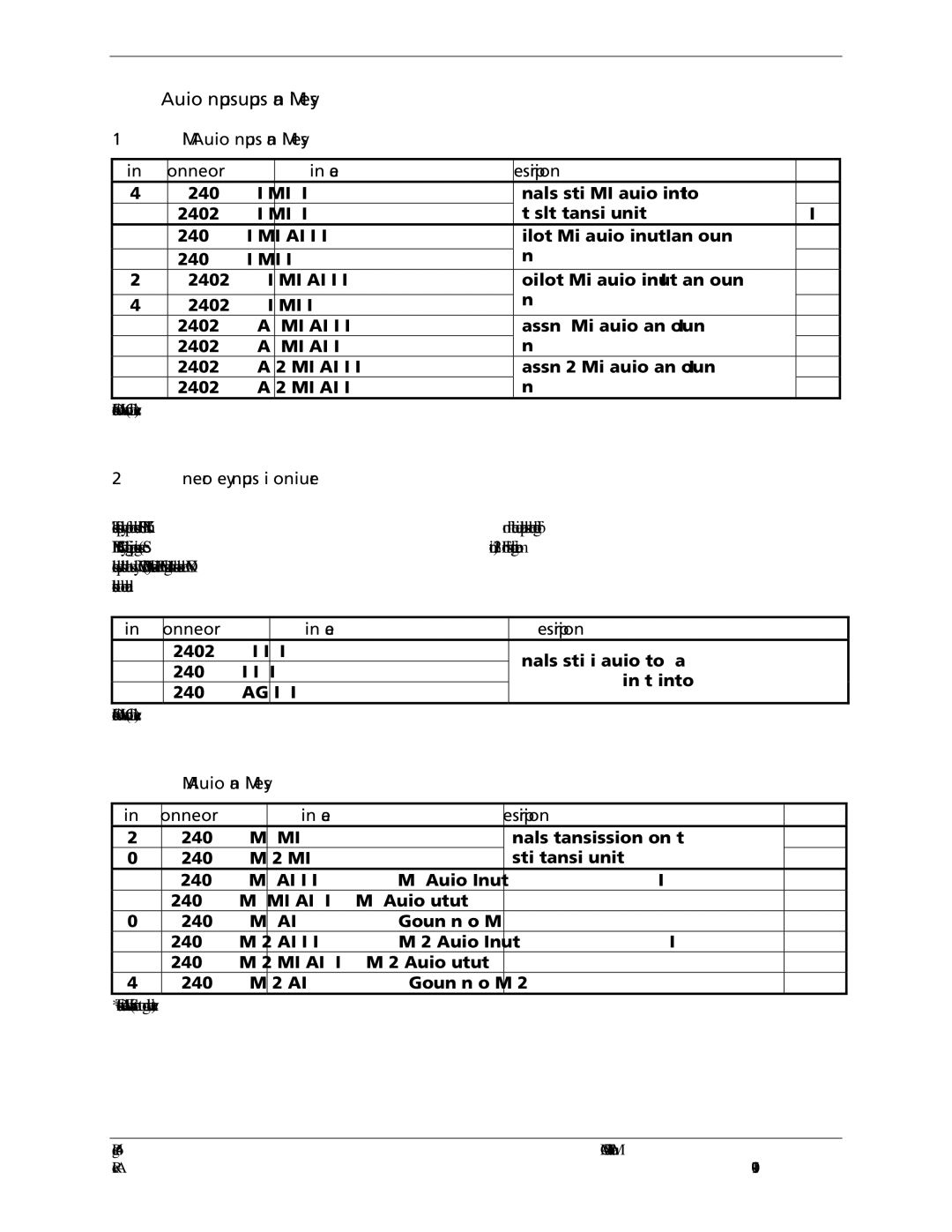 Garmin GMA 240 installation manual Audio Inputs/Outputs and Mic Keys, Intercom Key Inputs if configured 