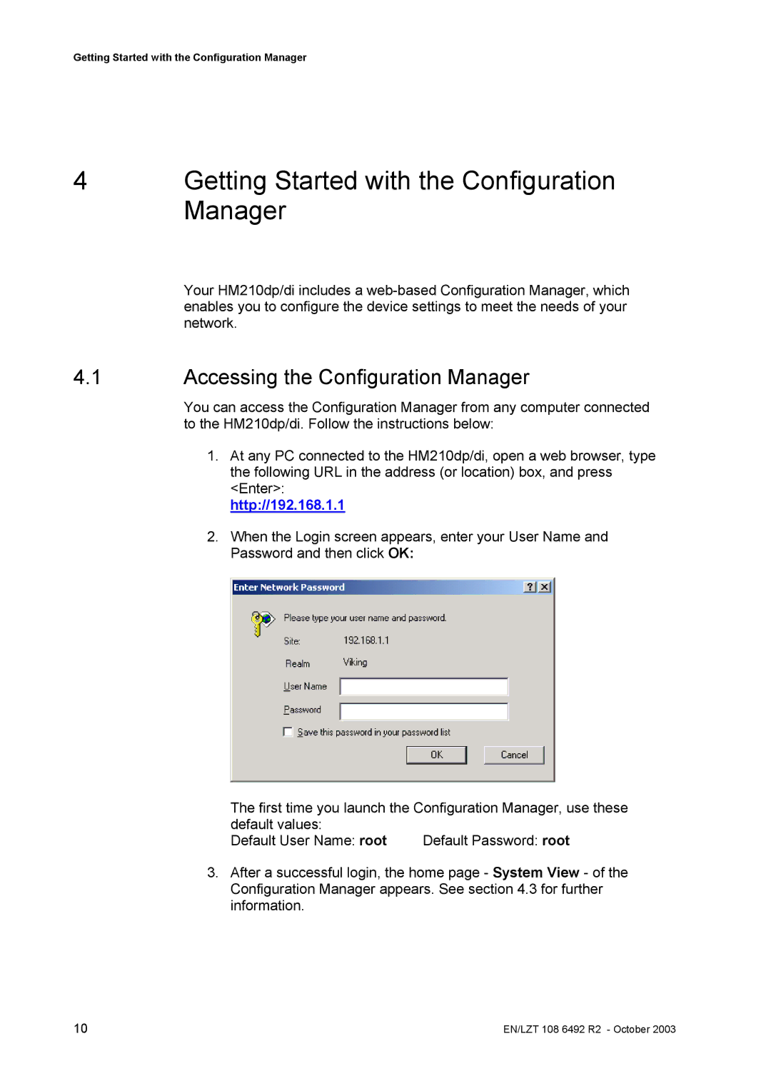 Garmin HM210DP/DI manual Accessing the Configuration Manager 