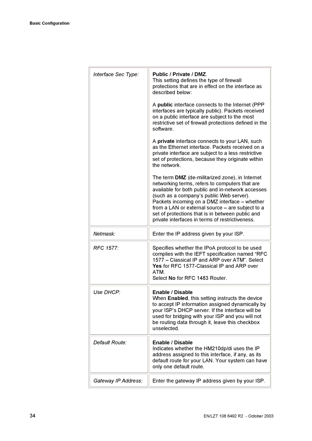 Garmin HM210DP/DI manual Public / Private / DMZ 