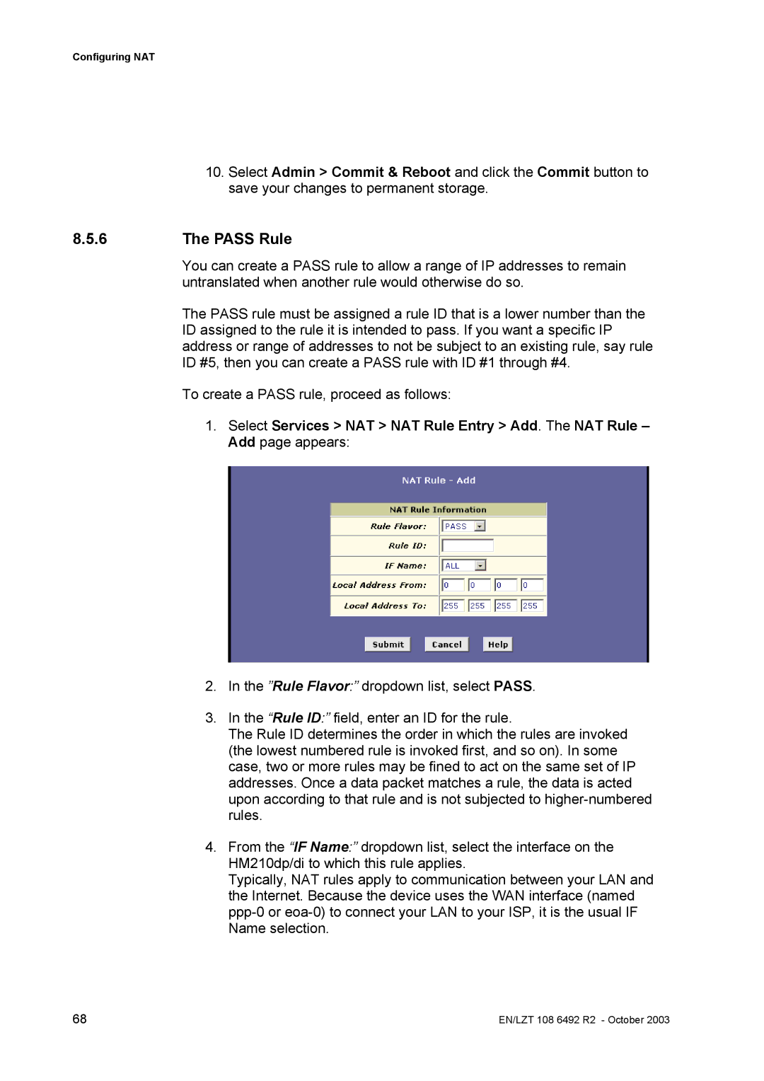 Garmin HM210DP/DI manual Pass Rule 