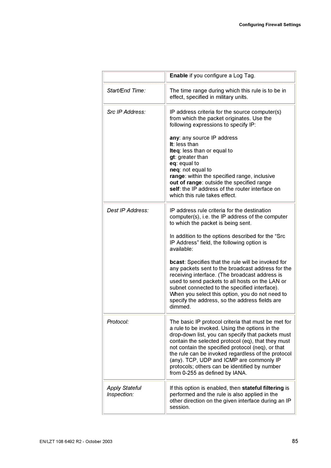 Garmin HM210DP/DI manual Configuring Firewall Settings 