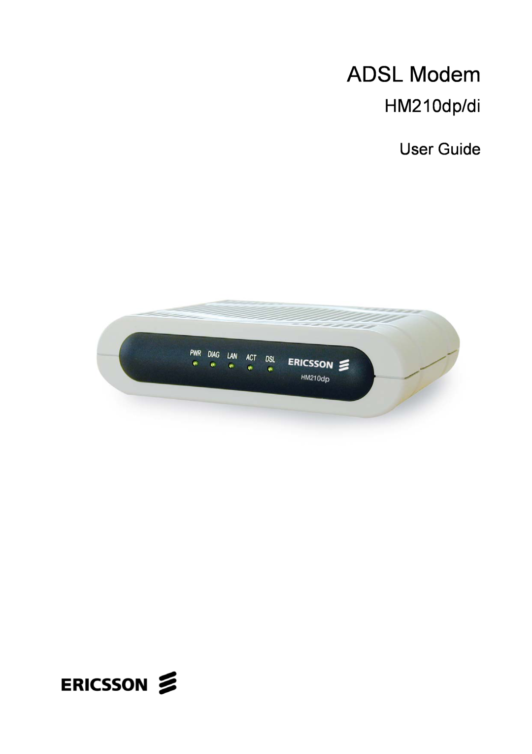Garmin HM210DP/DI manual ADSL Modem, HM210dp/di, User Guide 