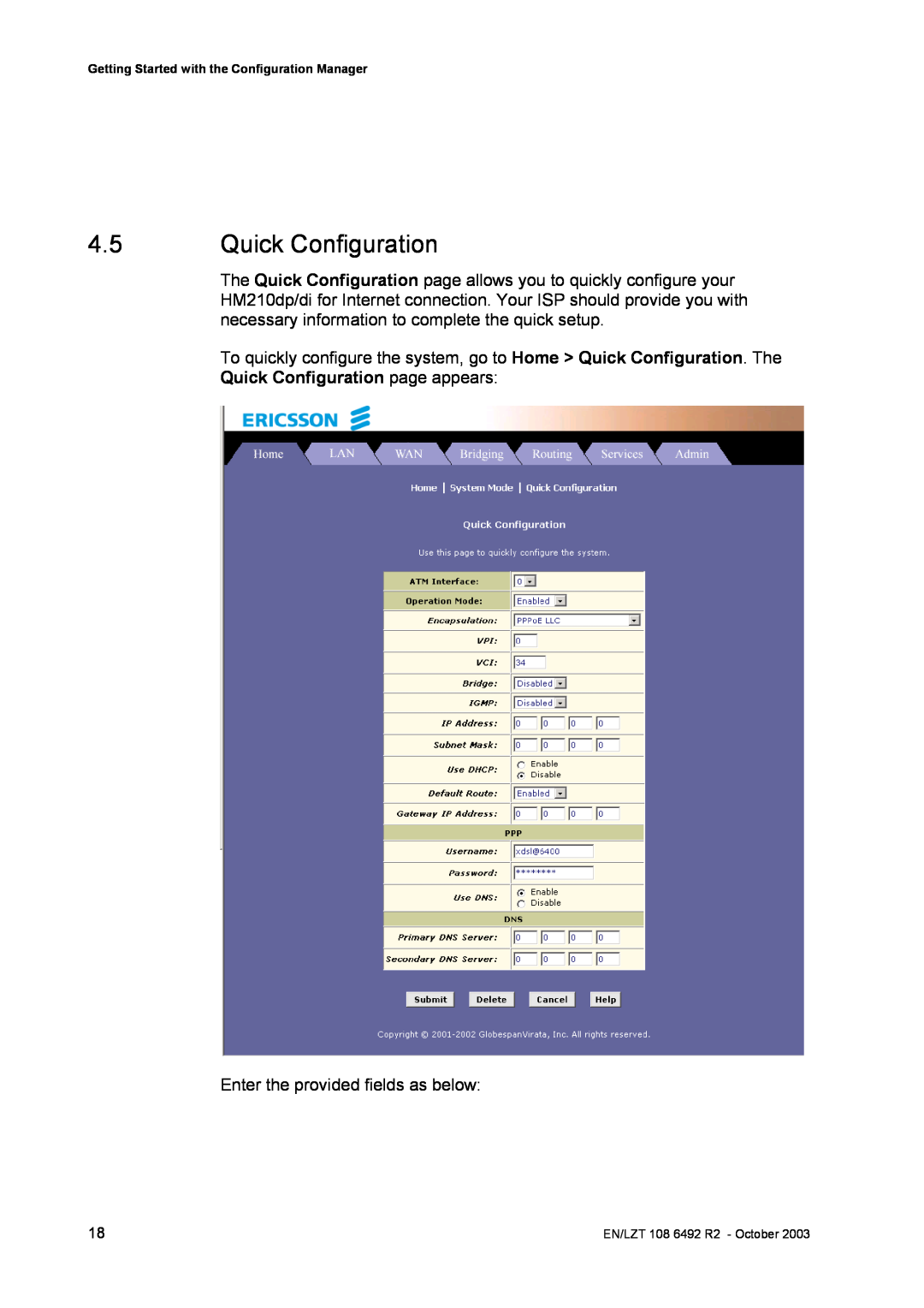 Garmin HM210DP/DI manual Quick Configuration 