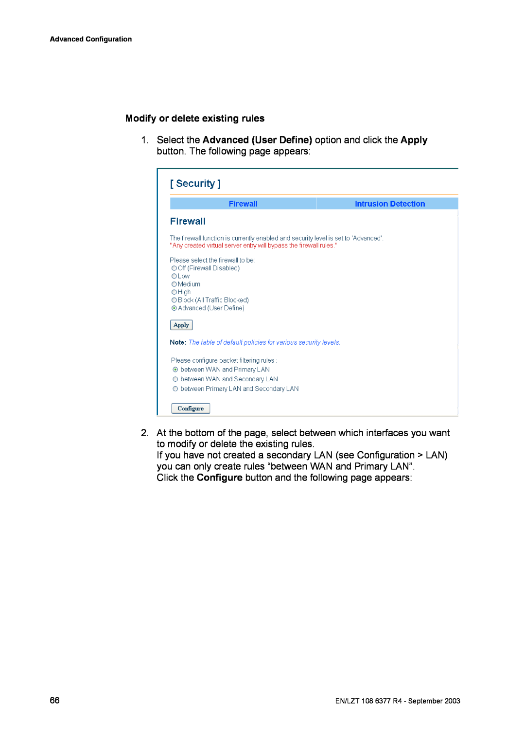 Garmin HN294DP/DI manual Modify or delete existing rules 
