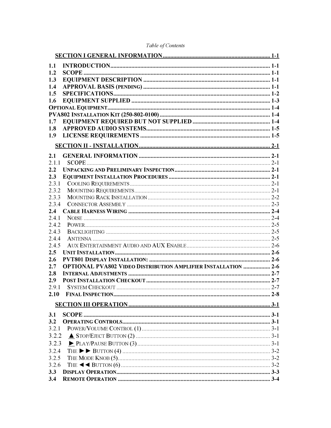 Garmin PAV80 operation manual Equipment Required but not Supplied 