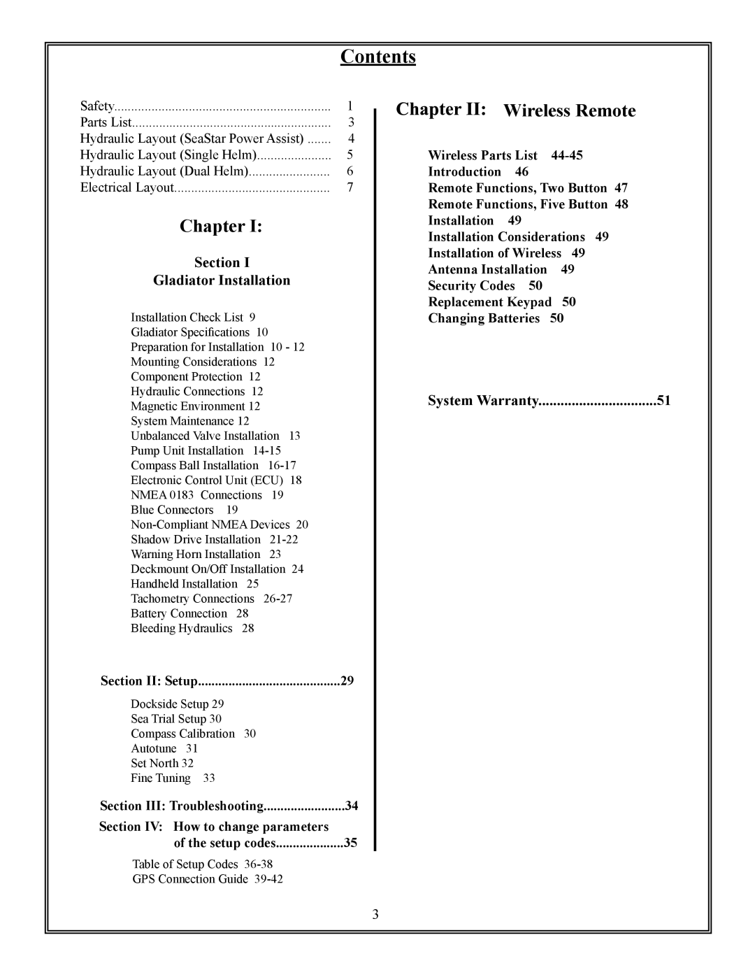 Garmin TR-1 manual Contents 