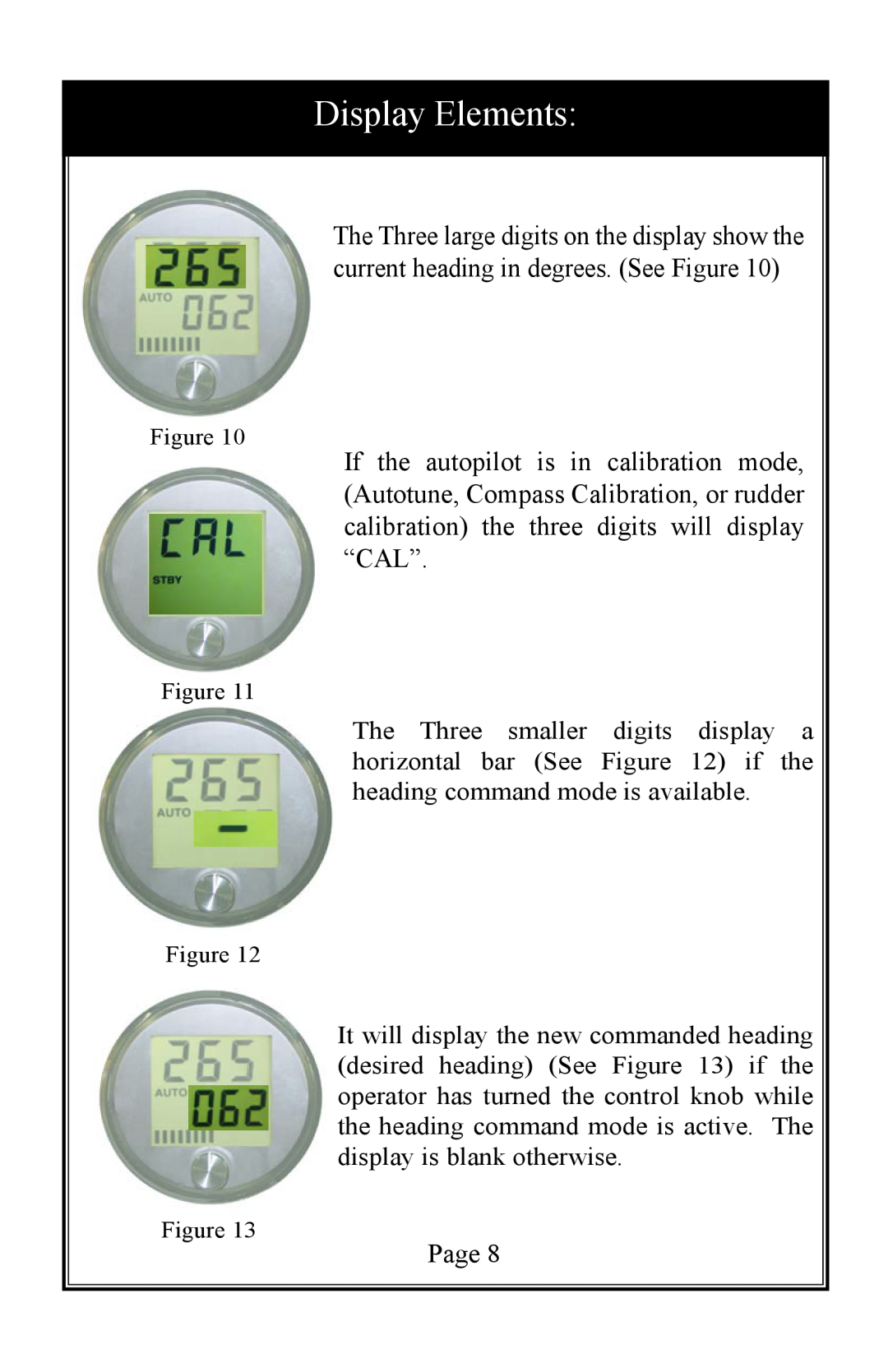 Garmin TR-1 owner manual Display Elements 