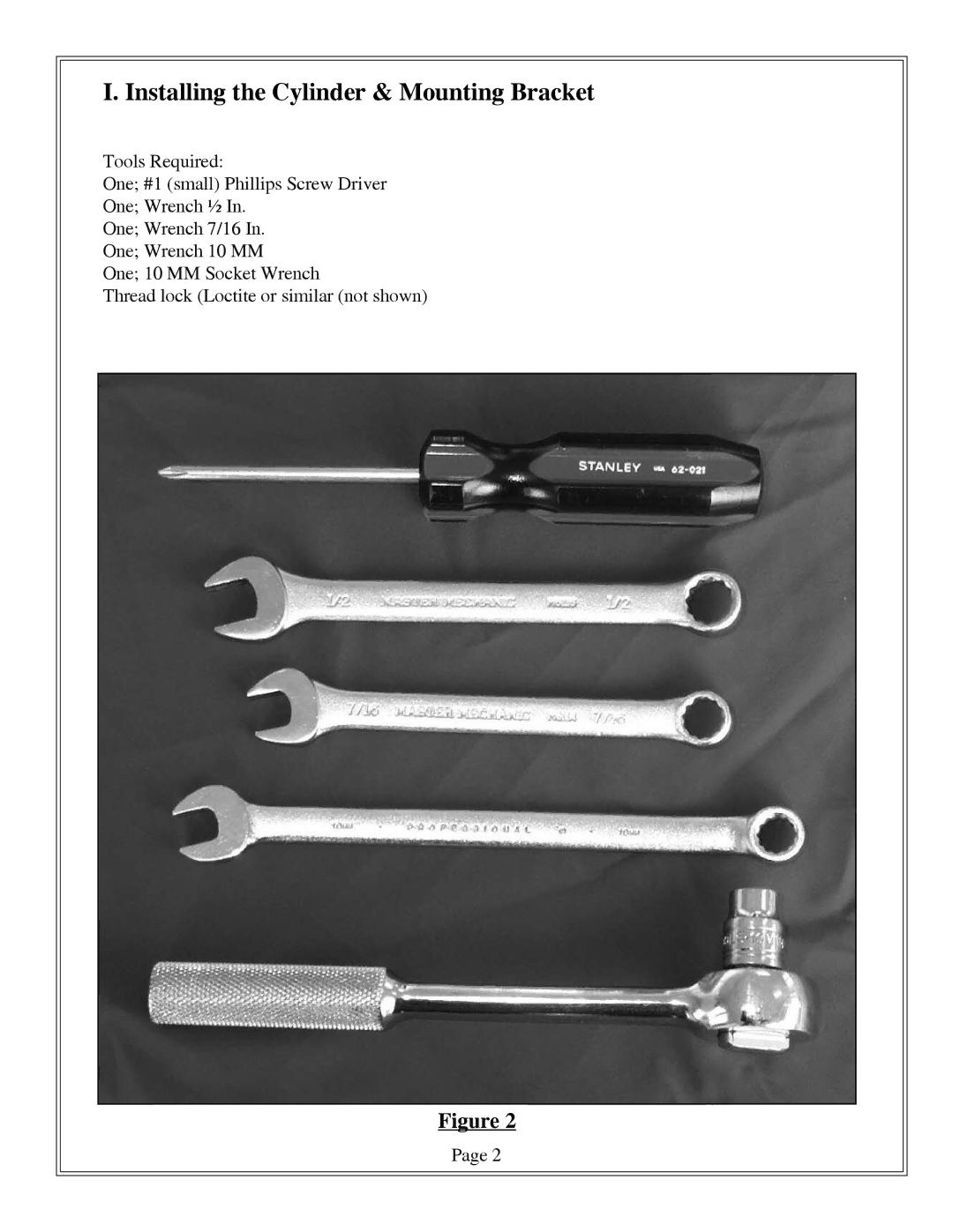 Garmin TR1-Gold manual Installing the Cylinder & Mounting Bracket 